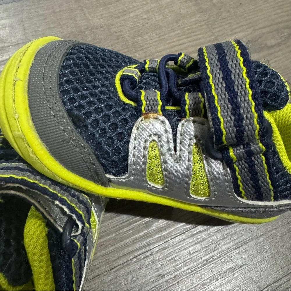 Stride Rite Surprize Lime Green‎ & Blue Aston Toddler Boys Sneaker 4
